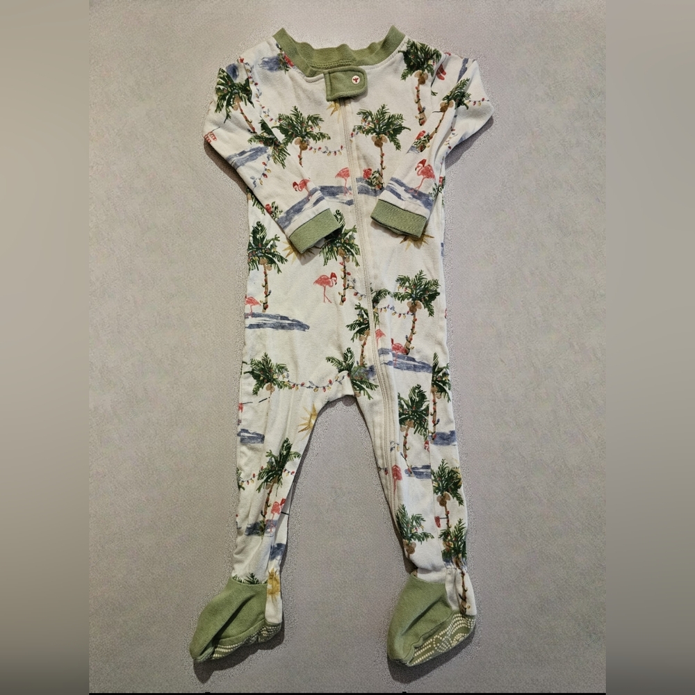 Burt's Bees Unisex Tropical Holiday Footed Pajama